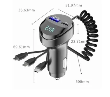 ladowarka-samochodowa-2x-usb-kabel-3w1-usb-c-micro-usb-apple-lightning-stan-nowy-producent-bez-marki
