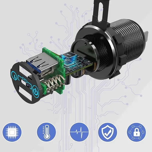 gniazdo-ladowarka-samochod-qc3-0-3xusb-12v-24v-stan-opakowania-oryginalne-stan-nowy