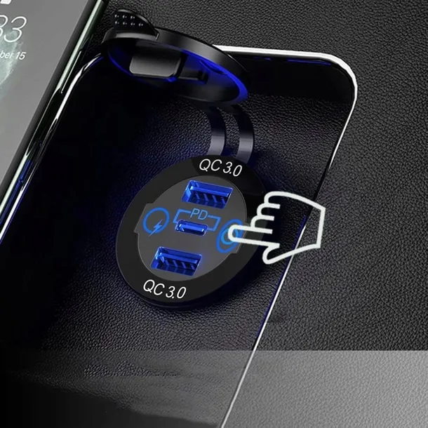 gniazdo-ladowarka-samochod-qc3-0-3xusb-12v-24v-stan-nowy-stan-opakowania-oryginalne