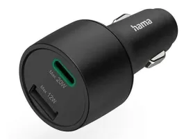 hama-car-charger-usb-c-usb-a-power-delivery-quick-charge-32w-czarna
