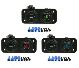 samochod-woltomierz-ladowarka-2x-usb-2a-panel-2w1