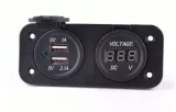 samochod-woltomierz-ladowarka-2x-usb-2a-panel-2w1-stan-opakowania-oryginalne-stan-nowy