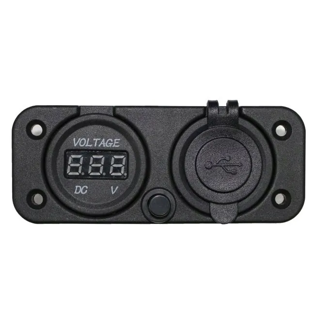 samochod-woltomierz-ladowarka-2x-usb-2a-panel-2w1-stan-nowy