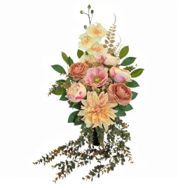 bukiet-flakon-nowoczesny-stroik-na-cmentarz-kompozycja-kwiatowa-na-grob