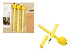 dlugopis-zelowy-czarny-wklad-0-5mm-kurczaczek-18-cm