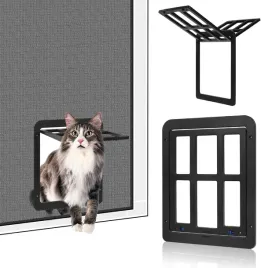 drzwi-do-moskitiery-dla-zwierzat-kotow-klapka-zamykanie-magnetyczne-czarna