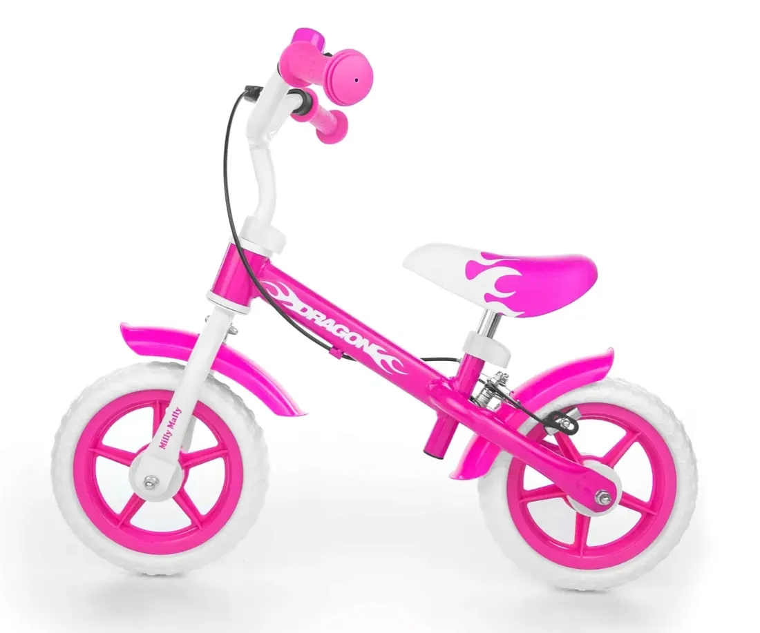 dragon-rowerek-biegowy-milly-mally-hamulec-pink-stan-nowy