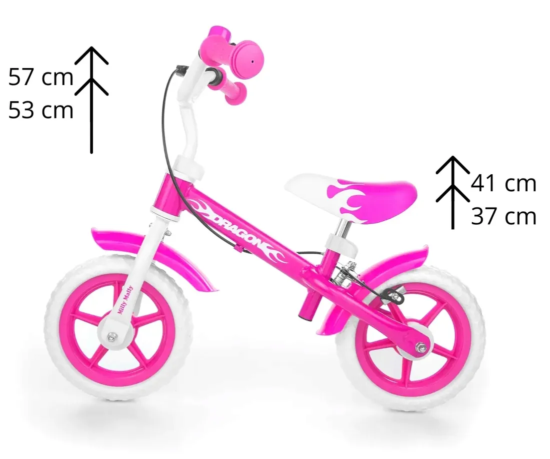 dragon-rowerek-biegowy-milly-mally-hamulec-pink