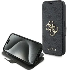 etui-guess-4g-metal-logo-na-iphone-15-pro-szare