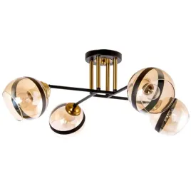 lampa-sufitowa-ven-w-n-3594-4-szklane-klosze-miodowe-czarne-patyna