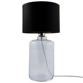 lampka-nocna-samasun-5502bkgo-szklana-abazurowa-czarna-przezroczysta