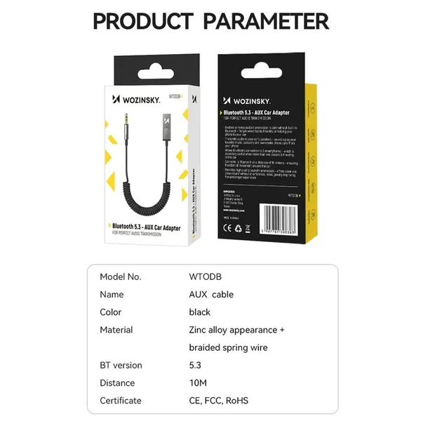 wozinsky-adapter-samochodowytransmiteraudio-bluetooth-5-3auxminijack3-5mm-model-5907769308383