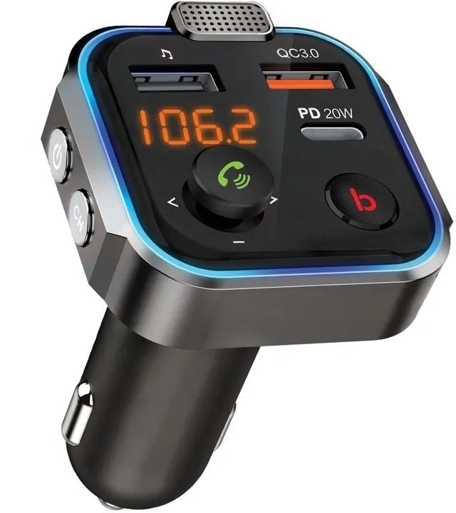 transmiter-fm-bluetooth-szybka-ladowarka-qc-usb-pd-stan-nowy