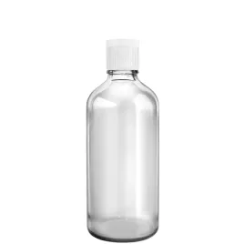 butelka-szklana-100ml-bezbarwna-z-nakretka-flip-top-biala