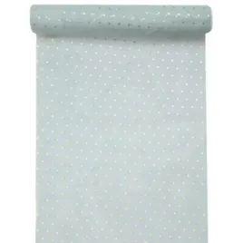 bieznik-zlote-grochy-blekitny-santex-26-x-300-cm