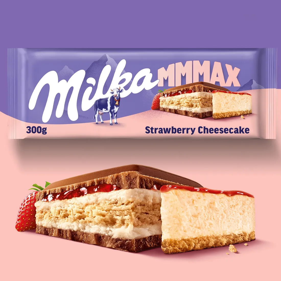 milka-czekolada-strawberry-chessecake-300g