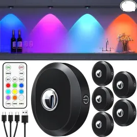 willed-lampy-krazkowe-usb-rgb-6-sztuk-z-pilotem-magnetyczne