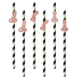 slomki-imprezowe-peniski-mix-rose-gold-brokat-195-cm-6-szt