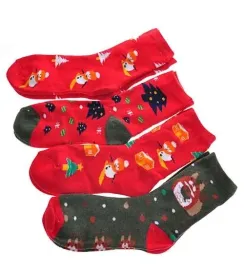 skarpety-swiateczne-termo-2pak-frotte-grube-39-41mikolaj-choinka-balwan