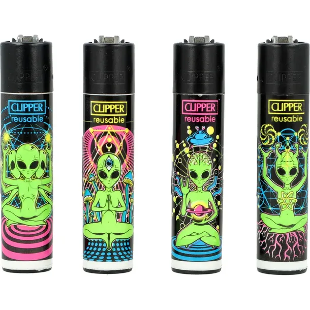 Zapalniczka Clipper wzór TRIPPY ALIEN