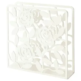 serwetnik-metalowy-bialy-w-kwiaty-16x16cm