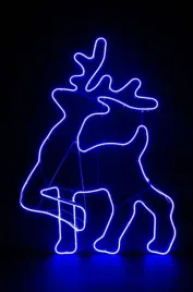 renifer-swiateczny-neon-led-niebieski-52-cm