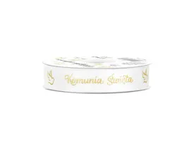 tasiemka-satynowa-biala-z-napisem-komunia-swieta-15-mm-20-m-1-szt