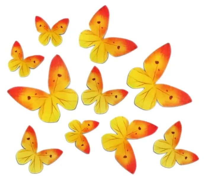 motyle-waflowe-zolte-10-szt