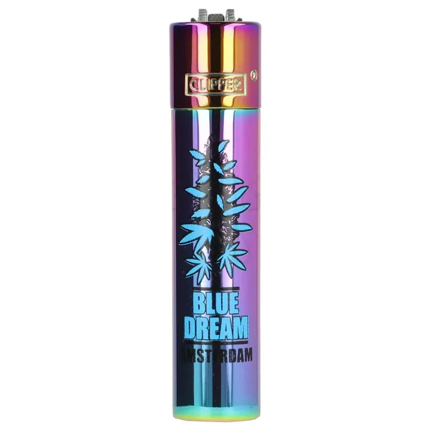 Zapalniczka metalowa Clipper Metal wzór AMSTERDAM BLUE DREAM Icy