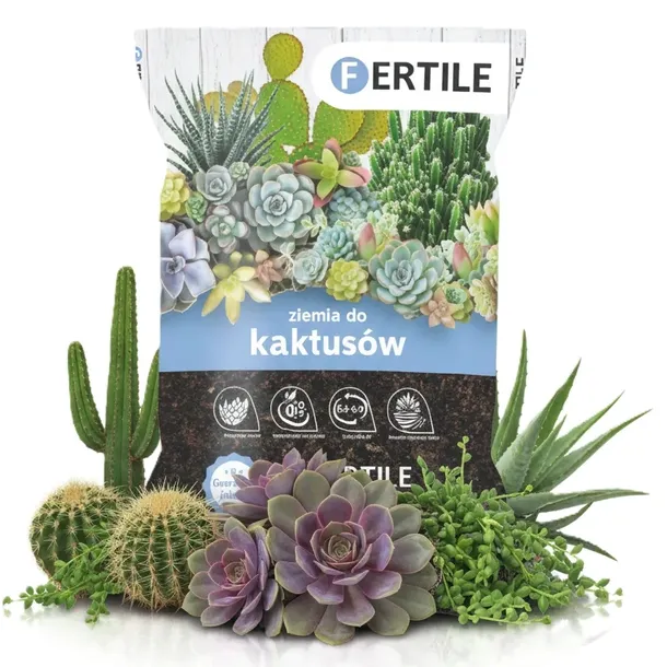FERTILE ZIEMIA PODOE DO KAKTUSW SUKULENTW ZAMIOKULKASA GRUDNIKW AGAWY   122901780 - ERLI.pl