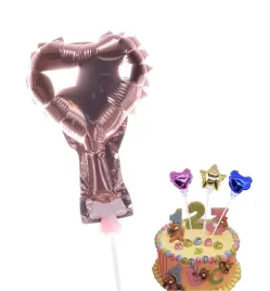 balon-na-tort-serce-rozowe-zloto-topper