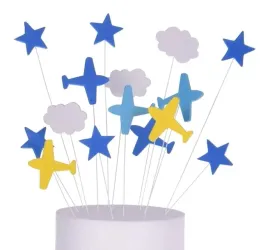 toppery-na-tort-samoloty-gwiazdki-chmurki-topper