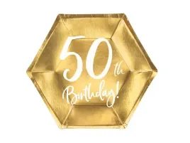 talerzyki-papierowe-50th-birthday-zlote-6-szt