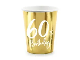 kubeczki-papierowe-60th-birthday-zlote-6szt-220ml