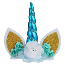 dekoracja-na-tort-jednorozec-niebieski-unicorn-stroik