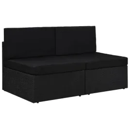 sofa-modulowa-2-osobowa-rattan-pe-czarna