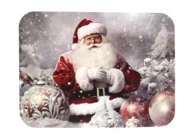 podkladka-mata-stolowa-na-stol-swiateczna-mikolaj-na-tle-platkow-sniegu