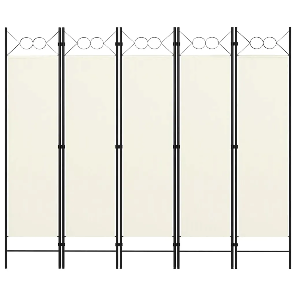parawan-5-panelowy-kremowy-200-x-180-cm