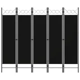 parawan-5-panelowy-czarny-200-x-180-cm