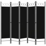 parawan-5-panelowy-czarny-200-x-180-cm-stan-nowy