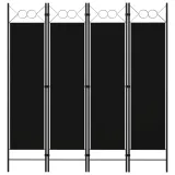 parawan-4-panelowy-czarny-160-x-180-cm
