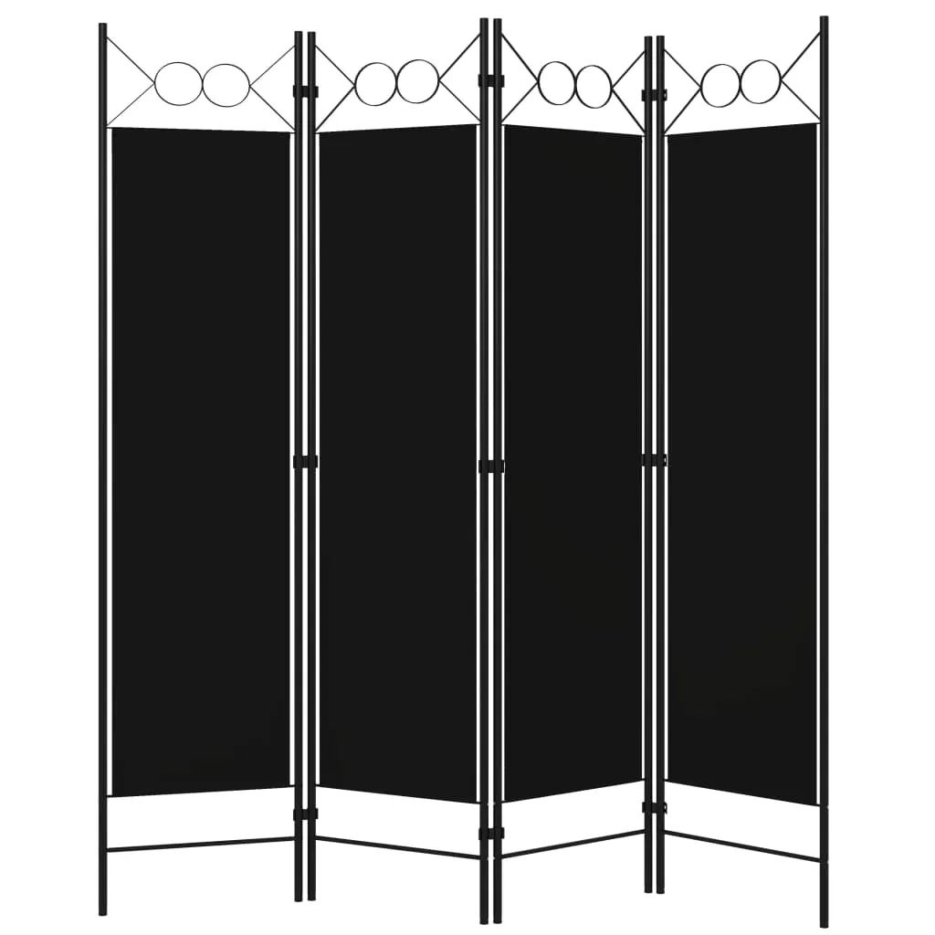 parawan-4-panelowy-czarny-160-x-180-cm