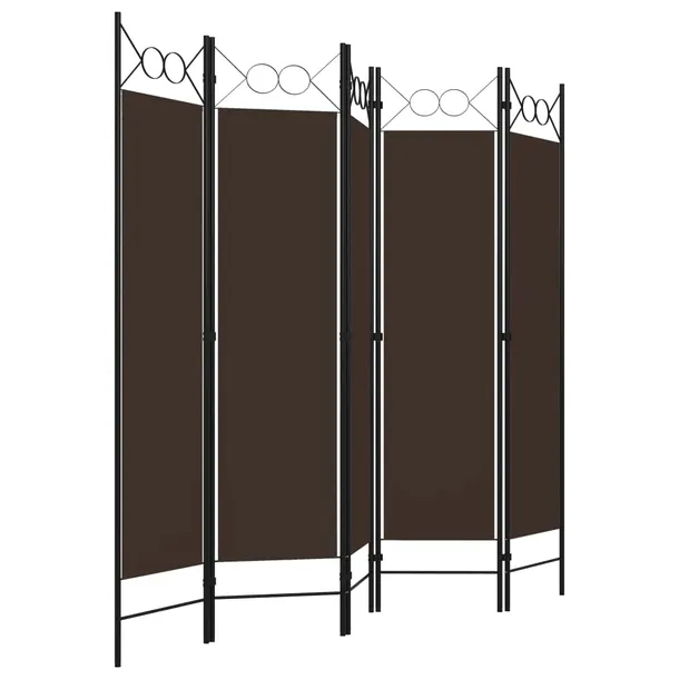 parawan-5-panelowy-brazowy-200-x-180-cm-stan-nowy