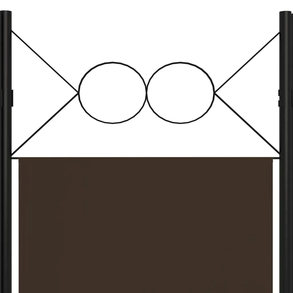 parawan-5-panelowy-brazowy-200-x-180-cm