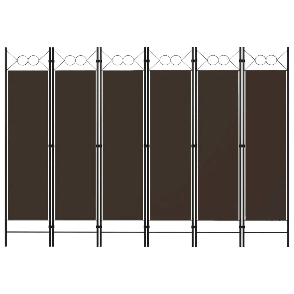 parawan-6-panelowy-brazowy-240-x-180-cm