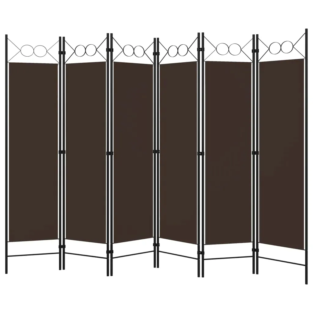 parawan-6-panelowy-brazowy-240-x-180-cm