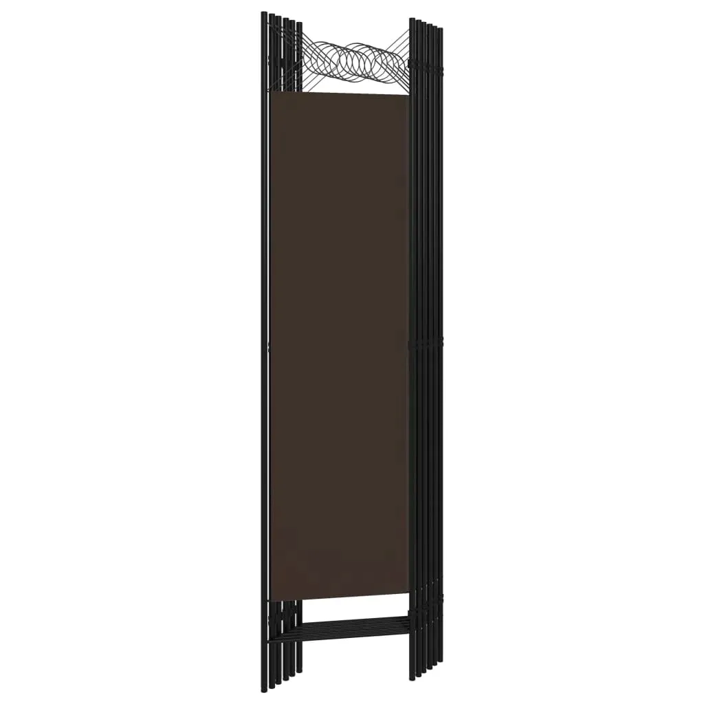 parawan-6-panelowy-brazowy-240-x-180-cm