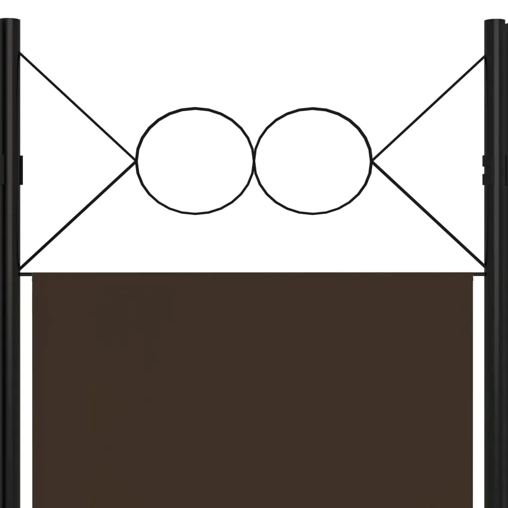 parawan-6-panelowy-brazowy-240-x-180-cm