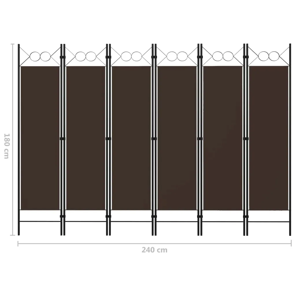 parawan-6-panelowy-brazowy-240-x-180-cm