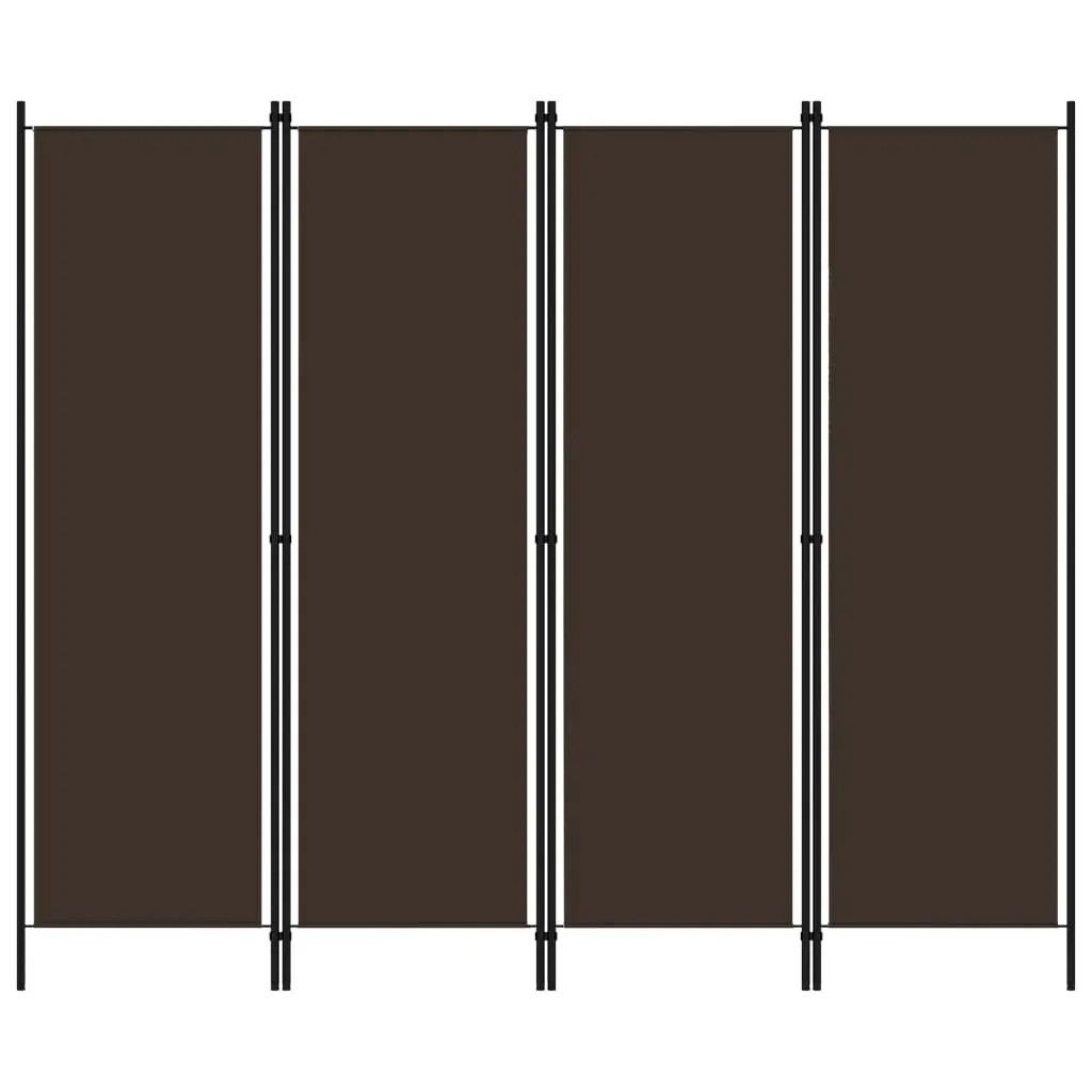 parawan-4-panelowy-brazowy-200-x-180-cm